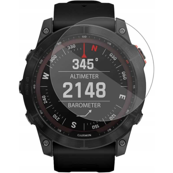 Spacecase Smartwatch Tempered Glass 2.5D - Αντιχαρακτικό Γυαλί Προστασίας Οθόνης Garmin Fenix 7X / 7X Solar - Clear