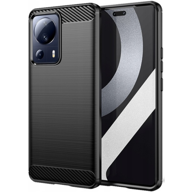 Spacecase Carbon - Θήκη Σιλικόνης - Xiaomi 13  Lite - Black