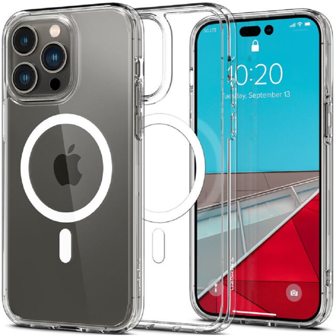 Spigen Crystal Hybrid MagFit - MagSafe Θήκη Apple iPhone 14 Pro Max - White