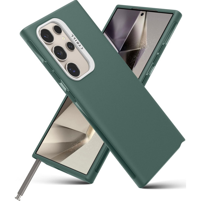 Θήκη Σιλικόνης με Λουράκι Χειρός - Samsung Galaxy S24 Ultra - Spigen Cyrill UltraColor - Kale