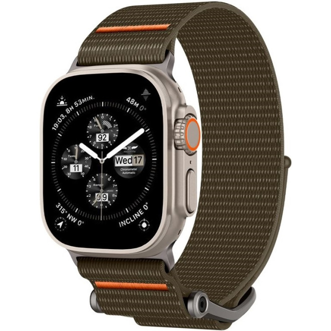 Spigen DuraPro Flex Ultra - Λουράκι Apple Watch Ultra2/Ultra1/SE/10/9/8/7/6/5/4 (49/46/45/44mm) - Khaki