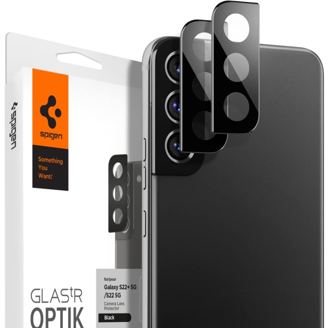 Spigen GLAS.tR OPTIK Camera Lens Protector - Samsung Galaxy S22 5G / S22 Plus 5G - 2 Τεμάχια - Black