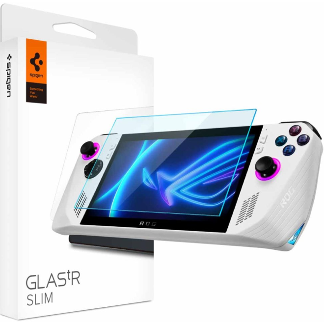 Spigen GLAS.tR Slim Premium Tempered Glass - Αντιχαρακτικό Γυαλί Οθόνης Asus ROG Ally - Clear - 2 Τεμάχια
