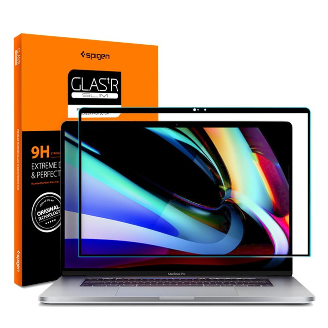 Spigen Premium FC Tempered Slim Glass.tR Macbook Pro 16" 2019 / 2020 - Crystal Clear