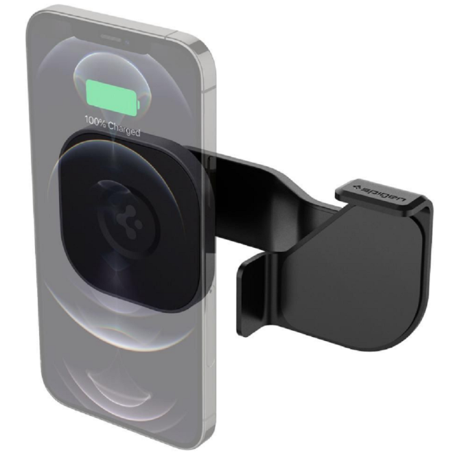 Spigen ITT90 OneTap - Βάση Στήριξης Κινητών MagSafe για Οθόνη Αφής / Touch Screen Αυτοκινήτου Tesla Model 3 / Y / X (2021) / S (2021) - Black 