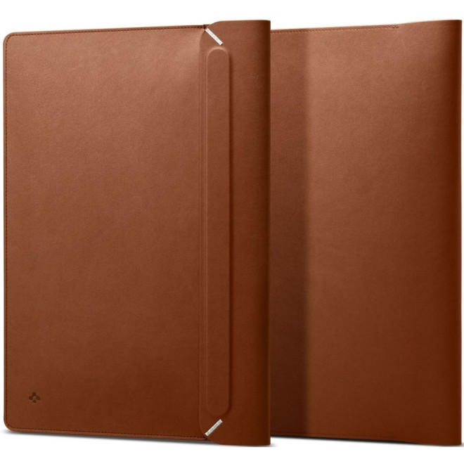 Spigen Laptop Pouch Valentinus 16 - Eco-Leather Θήκη για Laptop έως 15-16" - Classic Brown