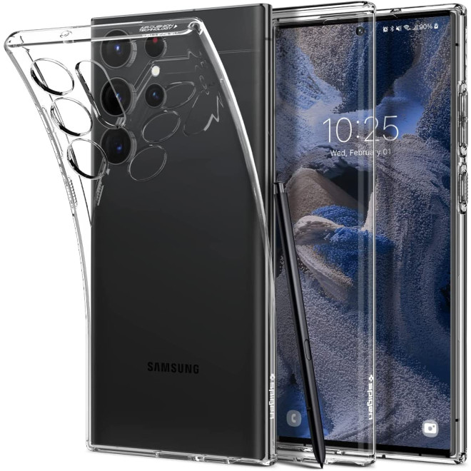 Spigen Liquid Crystal Θήκη Σιλικόνης Samsung Galaxy S23 Ultra - Crystal Clear