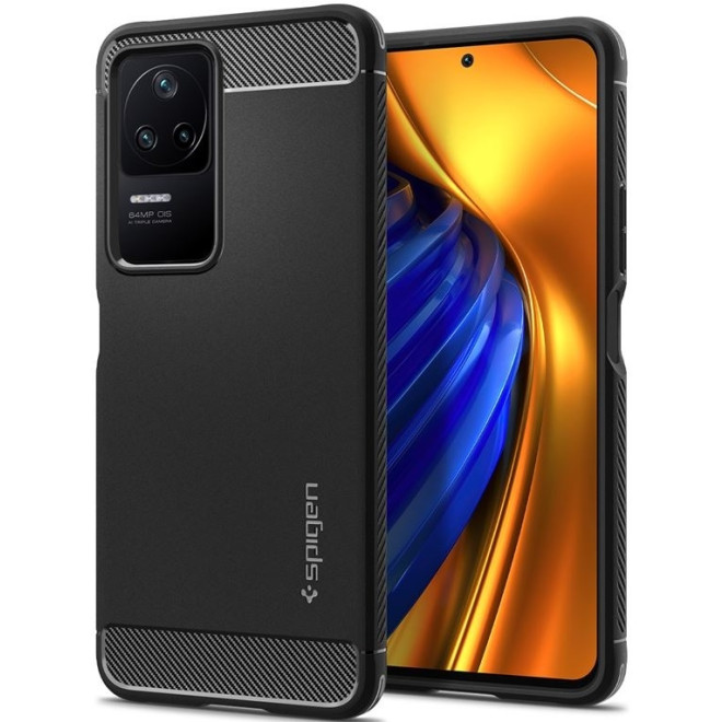 Spigen Rugged Armor - Ανθεκτική Θήκη Σιλικόνης - Xiaomi Poco F4 / Redmi K40S - Matte Black 