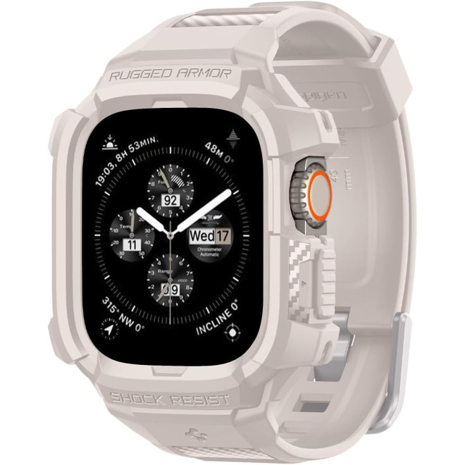 Spigen Rugged Armor Pro Θήκη Apple Watch Ultra 2 / Ultra 1 49mm - Dune Beige