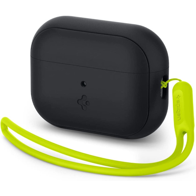 Spigen Silicone Fit Θήκη Σιλικόνης - Apple AirPods Pro 2nd Gen - Black / Phantom Green