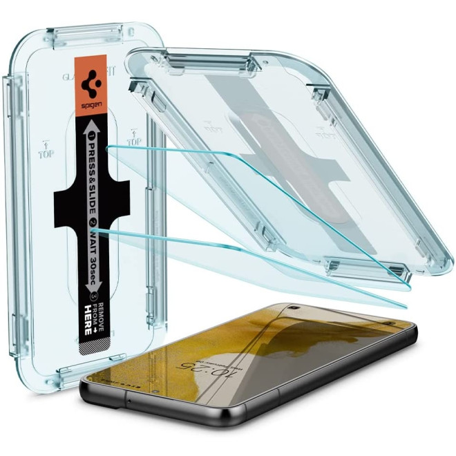 Spigen Tempered Glass GLAS.tR EZ Fit - Αντιχαρακτικό Γυαλί Οθόνης Samsung Galaxy S22 5G - 2 Τεμάχι