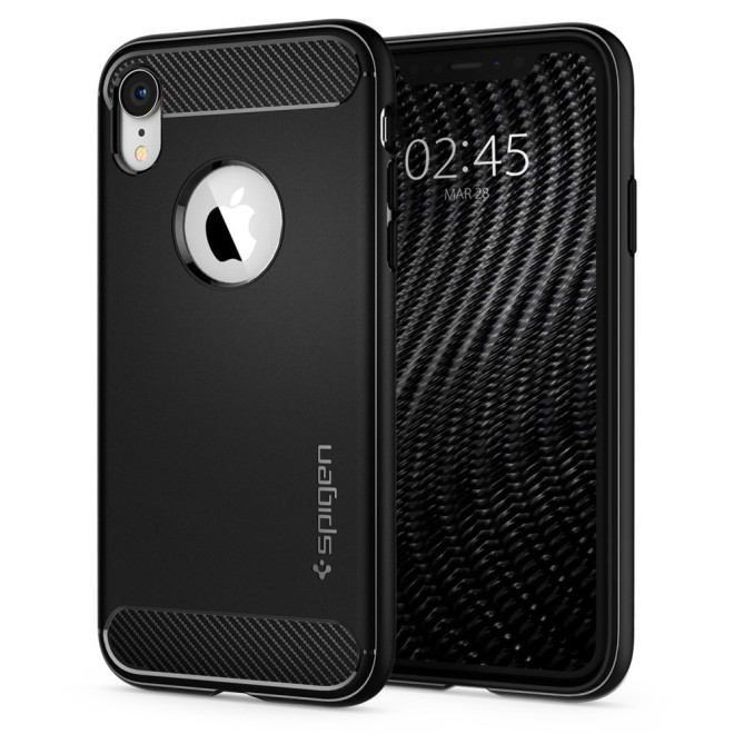 Spigen Θήκη Rugged Armor iPhone XR- Black