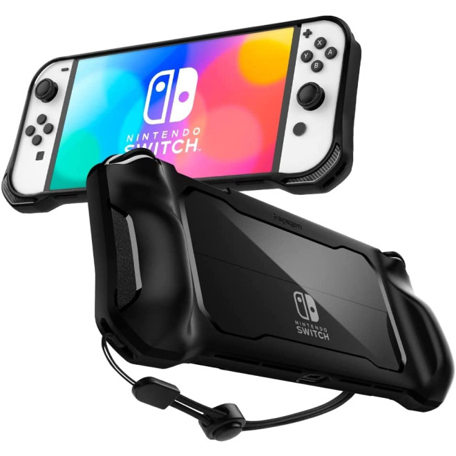 Spigen Θήκη Rugged Armor Nintendo Switch OLED - Matte Black