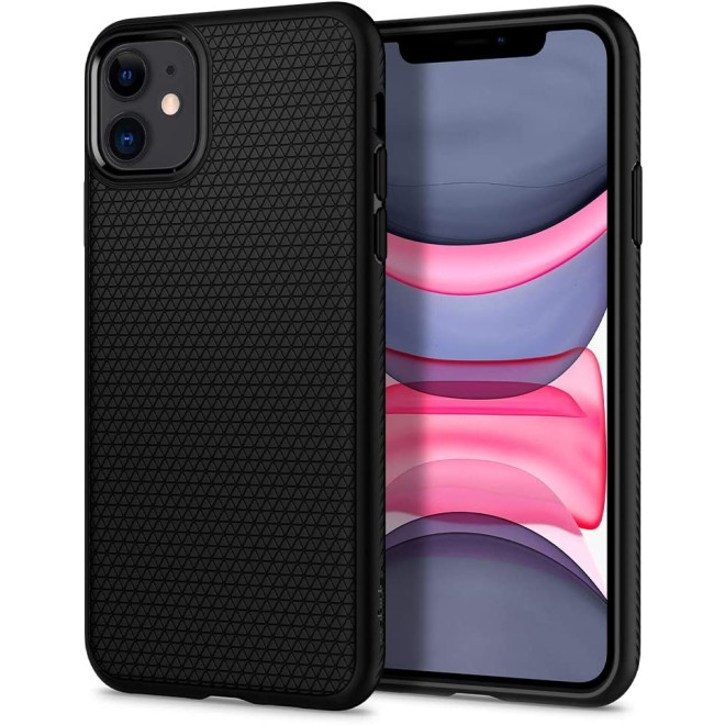 Spigen Θήκη Σιλικόνης Liquid Air - Apple iPhone 11 - Matte Black