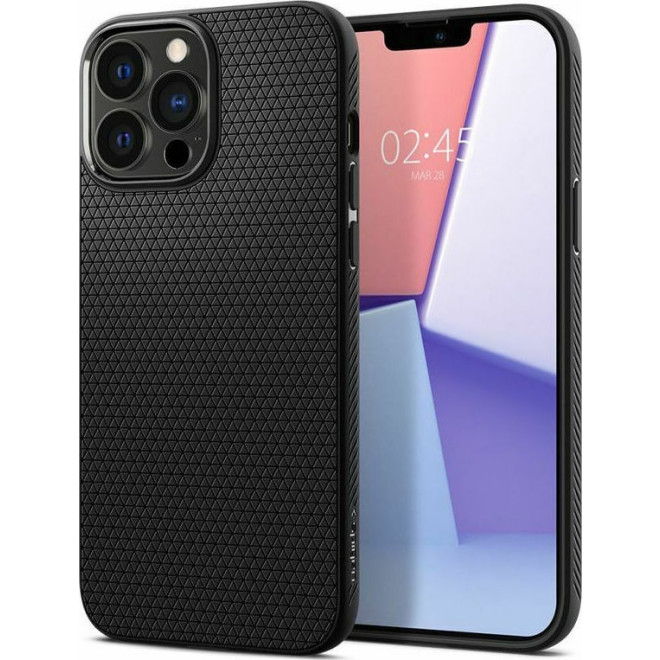 Spigen Θήκη Σιλικόνης Liquid Air - Apple iPhone 13 Pro Max - Matte Black 