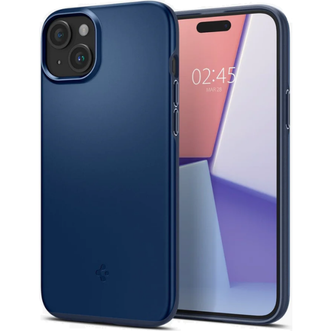 Spigen Θήκη Thin Fit - Apple iPhone 15 - Navy Blue
