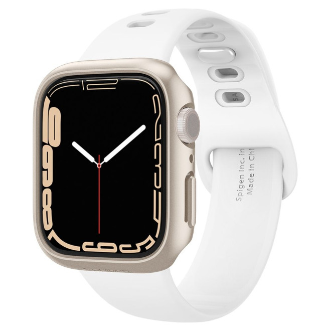 Spigen Θήκη Thin Fit Apple Watch 9 / 8 / 7 41mm - Starlight