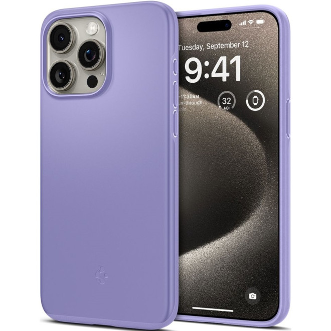 Spigen Θήκη Thin Fit - Apple iPhone 15 Pro Max - Iris Purple