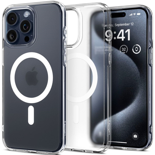 Spigen Ultra Hybrid MagFit - Θήκη MagSafe Apple iPhone 15 Pro - Frost Clear