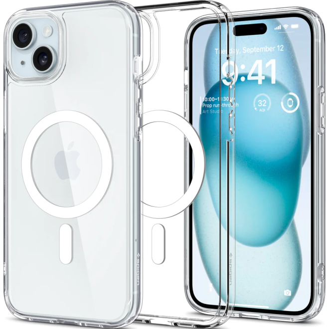 Spigen Ultra Hybrid MagFit - Θήκη MagSafe Apple iPhone 15 - White