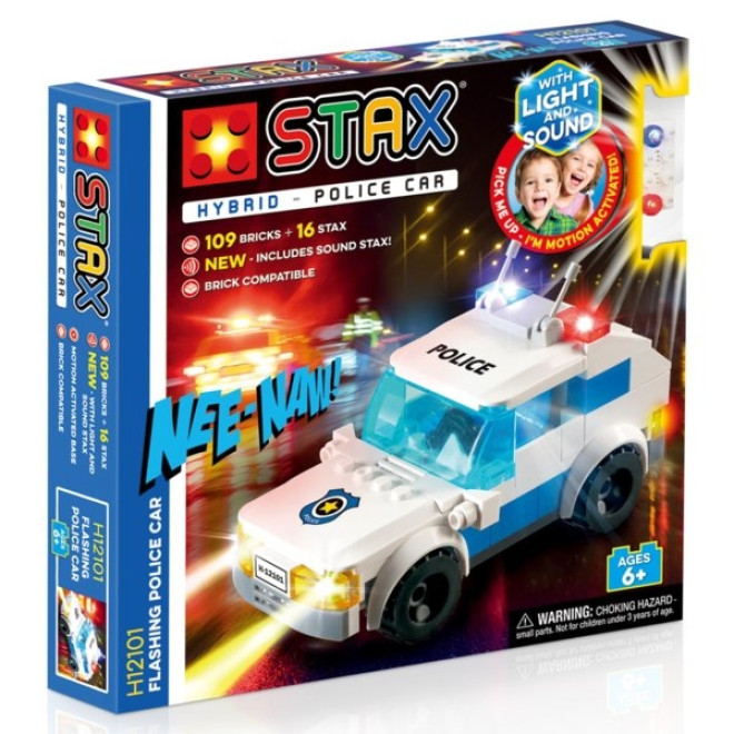 STAX Hybrid Police Car - Παιχνίδι-Περιπολικό Με Φωτάκια LED