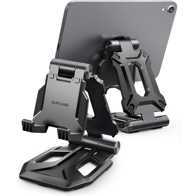 Supcase Multi Angle Heavy Duty Stand - Ανθεκτική Ρυθμιζόμενη & Αναδιπλούμενη Βάση από Αλουμίνιο για Smartphones / Tablets έως 13" - Black