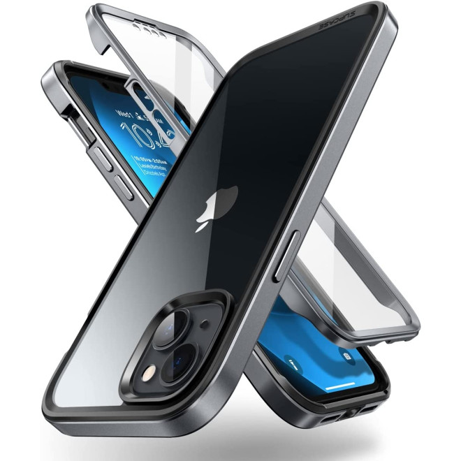 Supcase Unicorn Beetle Edge XT - Διάφανη Ανθεκτική Θήκη - Apple iPhone 15 Plus / 14 Plus - Black
