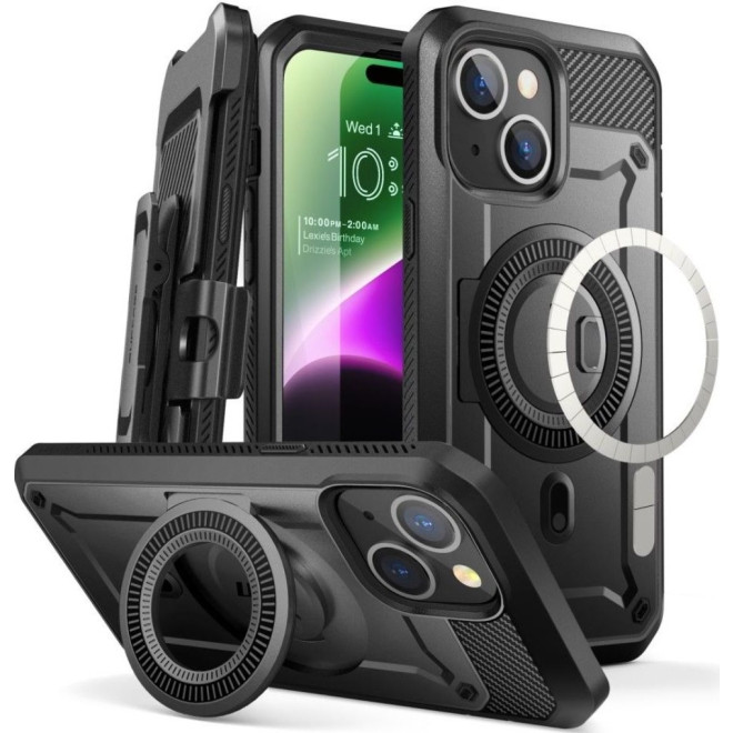 Supcase Unicorn Beetle Pro Mag - Ανθεκτική Θήκη MagSafe - Apple iPhone 15 - Black