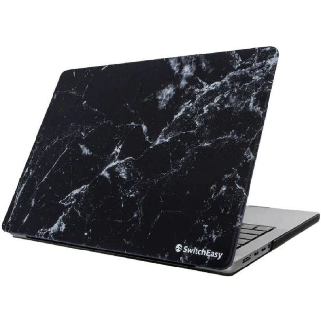 SwitchEasy Marble Σκληρή Θήκη Apple Macbook Pro 13" 2022 - 2016 - Marble Black