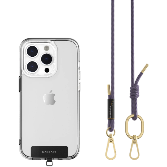 SwitchEasy MagEasy Rope Strap & Strap Card 6.0mm - Αποσπώμενο Λουράκι Λαιμού για Θήκες Κινητών iPhone - Very Peri