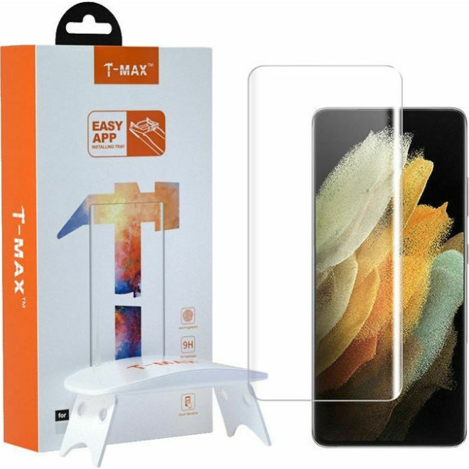 T-MAX Liquid Full Glue 3D Tempered Glass - Σύστημα Προστασίας Οθόνης Samsung Galaxy S21 Ultra 5G 