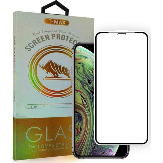 T-Max Premium 3D Tempered Glass Full Glue Fluid Despensing - Αντιχαρακτικό Γυαλί Οθόνης Apple iPhone 13 / 13 Pro - Black