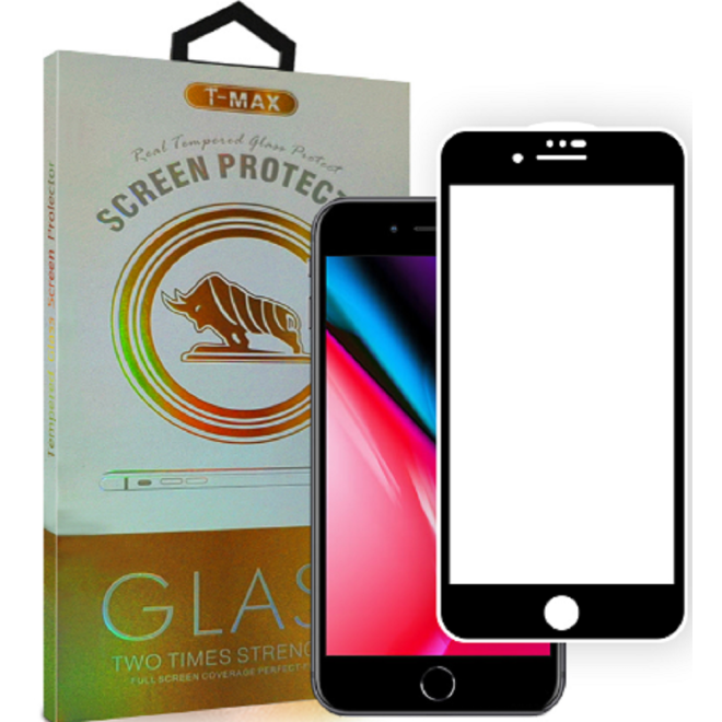 T-Max Premium 3D Tempered Glass Full Glue Fluid Despensing - Αντιχαρακτικό Γυαλί Οθόνης Apple iPhone 8 Plus / 7 Plus - Black