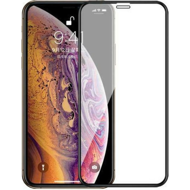 T-Max Premium 3D Tempered Glass Full Glue Fluid Despensing - Αντιχαρακτικό Γυαλί Οθόνης Apple iPhone 12 mini - Black