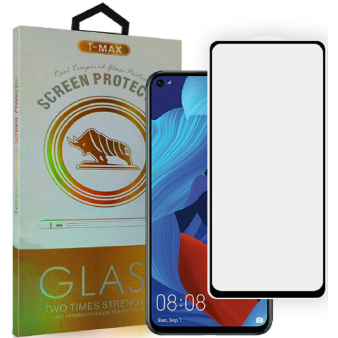 T-Max Premium 3D Tempered Glass Full Glue Fluid Despensing - Αντιχαρακτικό Γυαλί Οθόνης Huawei Nova 5T / Honor 20 - Black