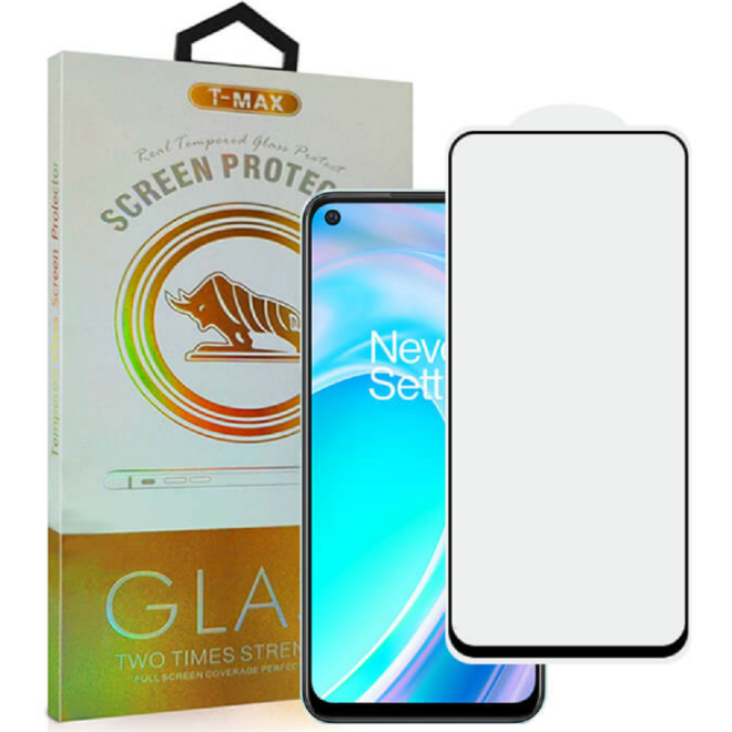 T-Max Premium 3D Tempered Glass Full Glue Fluid Despensing - Αντιχαρακτικό Γυαλί Οθόνης OnePlus Nord CE 2 Lite 5G - Black