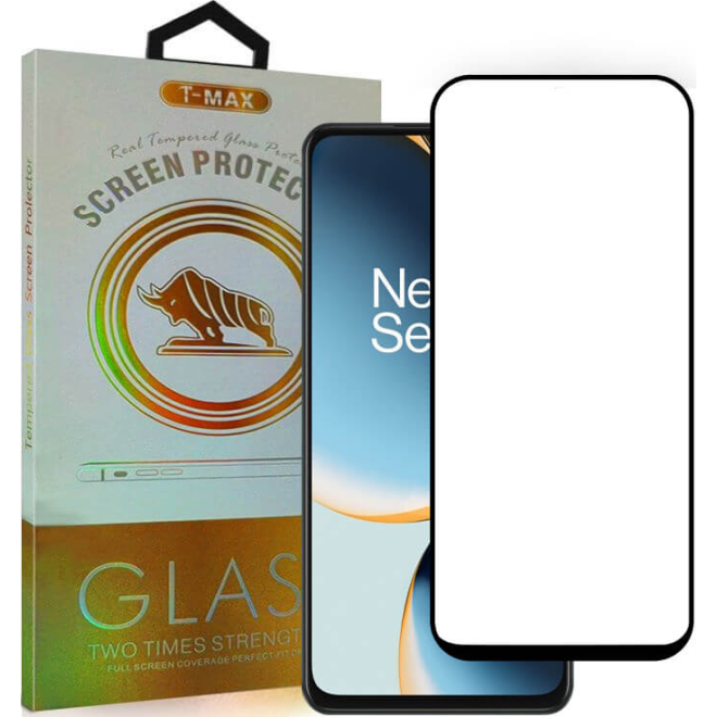 T-Max Premium 3D Tempered Glass Full Glue Fluid Despensing - Αντιχαρακτικό Γυαλί Οθόνης OnePlus Nord CE 3 Lite - Black