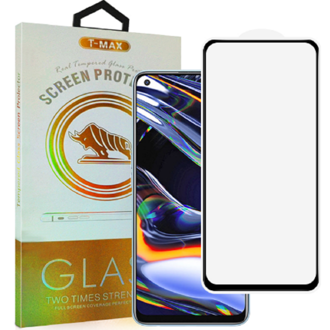 T-Max Premium 3D Tempered Glass Full Glue Fluid Despensing - Αντιχαρακτικό Γυαλί Οθόνης Realme 7 Pro - Black