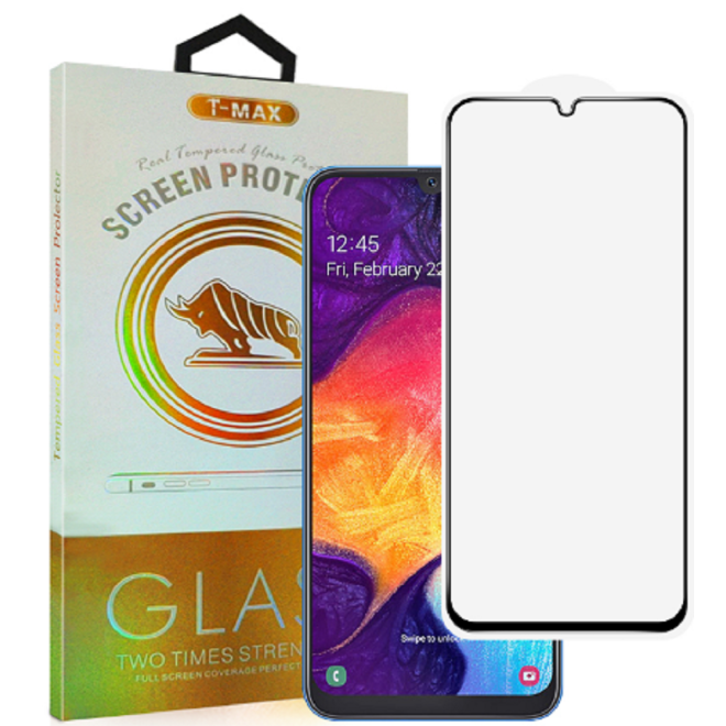 T-Max Premium 3D Tempered Glass Full Glue Fluid Despensing - Αντιχαρακτικό Γυαλί Οθόνης Samsung Galaxy A50 - Black