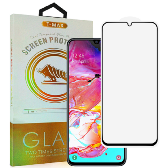 T-Max Premium 3D Tempered Glass Full Glue Fluid Despensing - Αντιχαρακτικό Γυαλί Οθόνης Samsung Galaxy A70 - Black