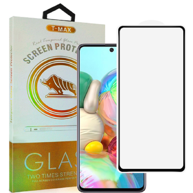 T-Max Premium 3D Tempered Glass Full Glue Fluid Despensing - Αντιχαρακτικό Γυαλί Οθόνης Samsung Galaxy A71 4G - Black