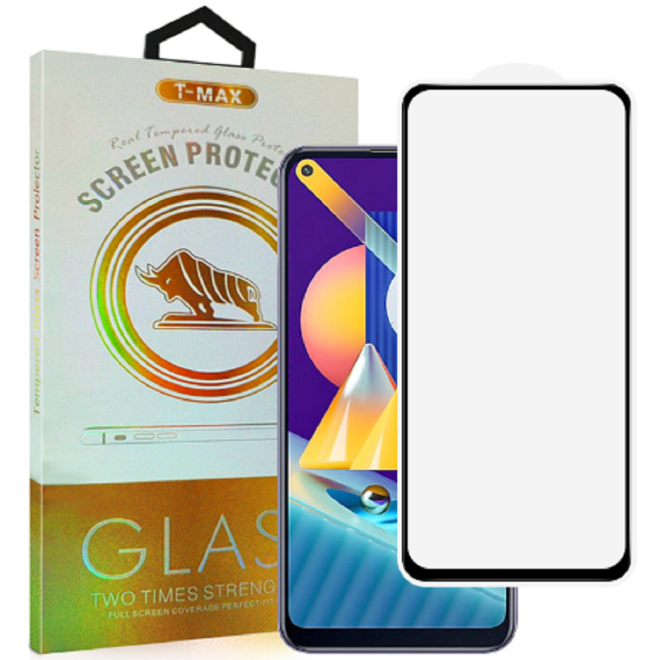 T-Max Premium 3D Tempered Glass Full Glue Fluid Despensing - Αντιχαρακτικό Γυαλί Οθόνης Samsung Galaxy M11 - Black