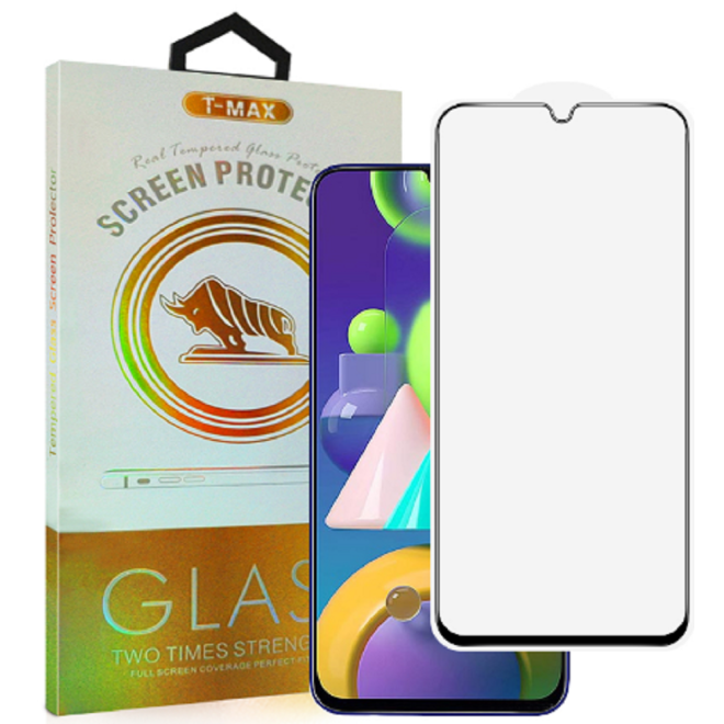 T-Max Premium 3D Tempered Glass Full Glue Fluid Despensing - Αντιχαρακτικό Γυαλί Οθόνης Samsung Galaxy M21 - Black