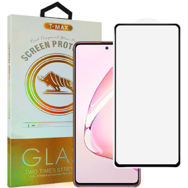 T-Max Premium 3D Tempered Glass Full Glue Fluid Despensing - Αντιχαρακτικό Γυαλί Οθόνης Samsung Galaxy Note 10 Lite - Black
