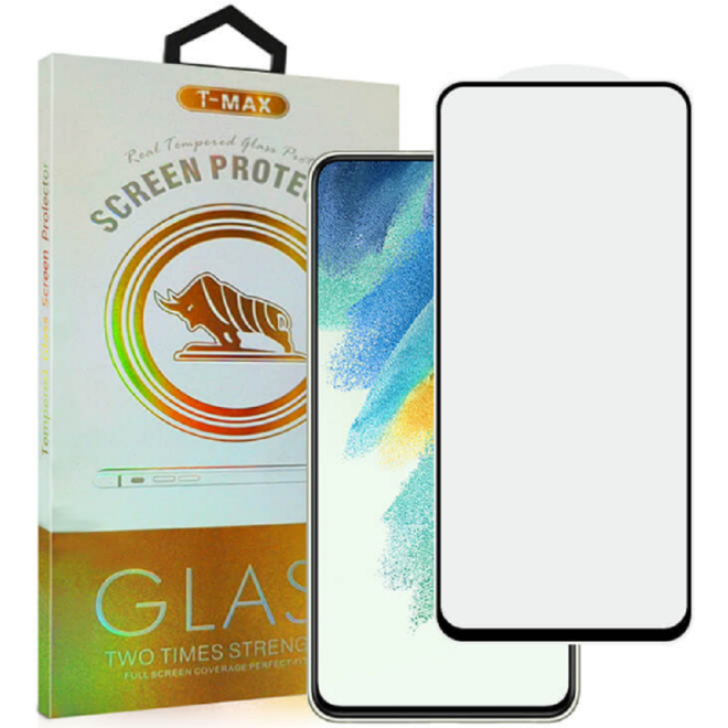 T-Max Premium 3D Tempered Glass Full Glue Fluid Despensing - Αντιχαρακτικό Γυαλί Οθόνης Samsung Galaxy S21 FE 5G - Black