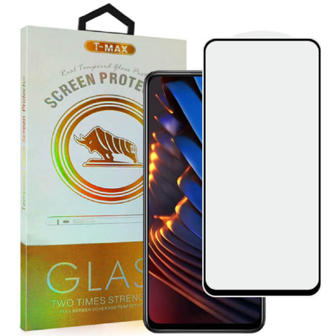 T-Max Premium 3D Tempered Glass Full Glue Fluid Despensing - Αντιχαρακτικό Γυαλί Οθόνης Xiaomi Poco X3 GT - Black 