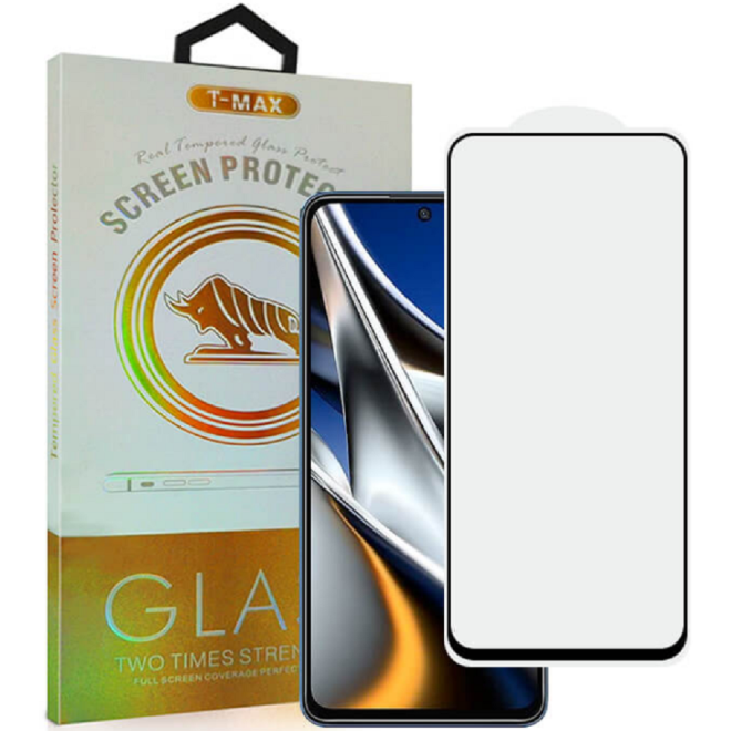 T-Max Premium 3D Tempered Glass Full Glue Fluid Despensing - Αντιχαρακτικό Γυαλί Οθόνης Xiaomi Poco X4 Pro 5G - Black