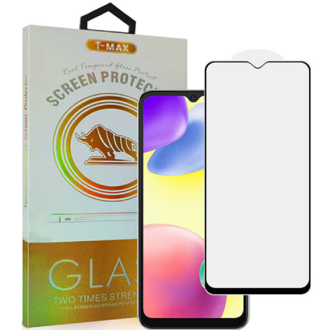 T-Max Premium 3D Tempered Glass Full Glue Fluid Despensing - Αντιχαρακτικό Γυαλί Οθόνης Xiaomi Redmi 10A - Black 