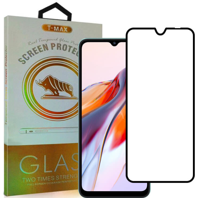 T-Max Premium 3D Tempered Glass Full Glue Fluid Despensing - Αντιχαρακτικό Γυαλί Οθόνης Xiaomi Redmi 12C - Black
