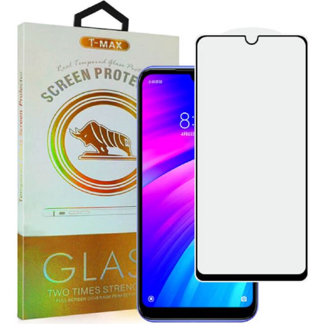T-Max Premium 3D Tempered Glass Full Glue Fluid Despensing - Αντιχαρακτικό Γυαλί Οθόνης Xiaomi Redmi 7 - Black